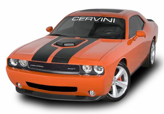 Fiberglass Unfinished Scoop Shaker Hood 08-up Dodge Challenger - Click Image to Close